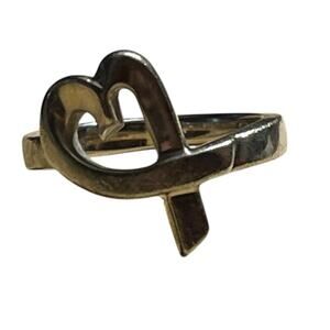 Tiffany & Co. Paloma Picasso Sterling Silver Loving Heart Ring - Size 4.5